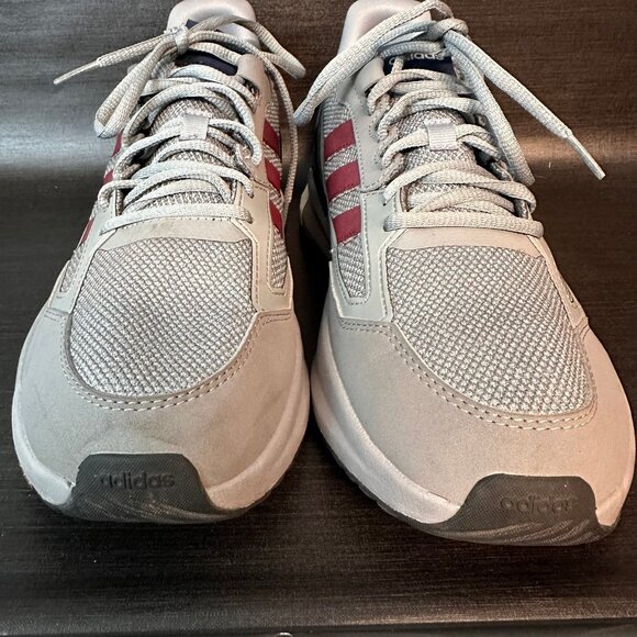 Adidas Nebzed Super Boost‎ Mens 11.5 Grey Burgundy Running Atheltic Shoes GX3138 - Picture 4 of 10